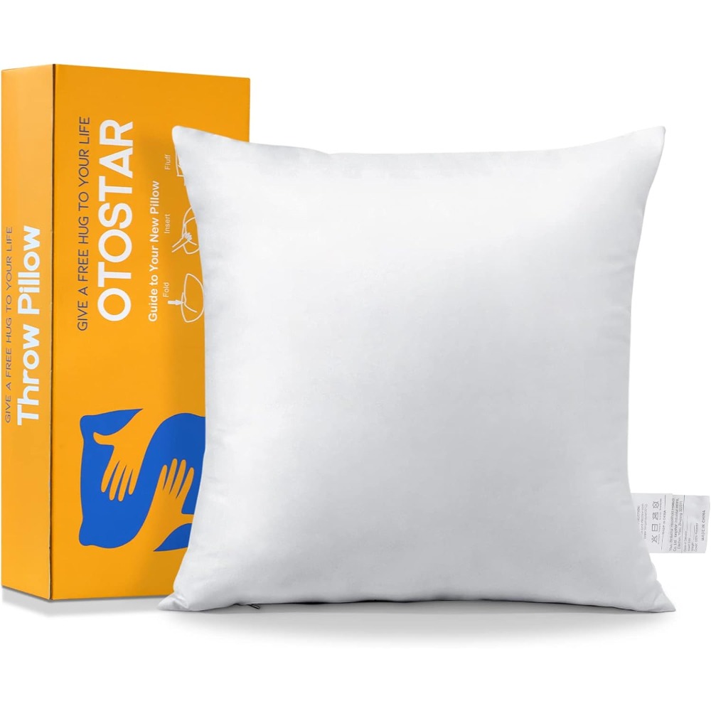 Pillow Insert 18X18 - Inserto per Cuscino Quadrato 18x18, Imbottitura