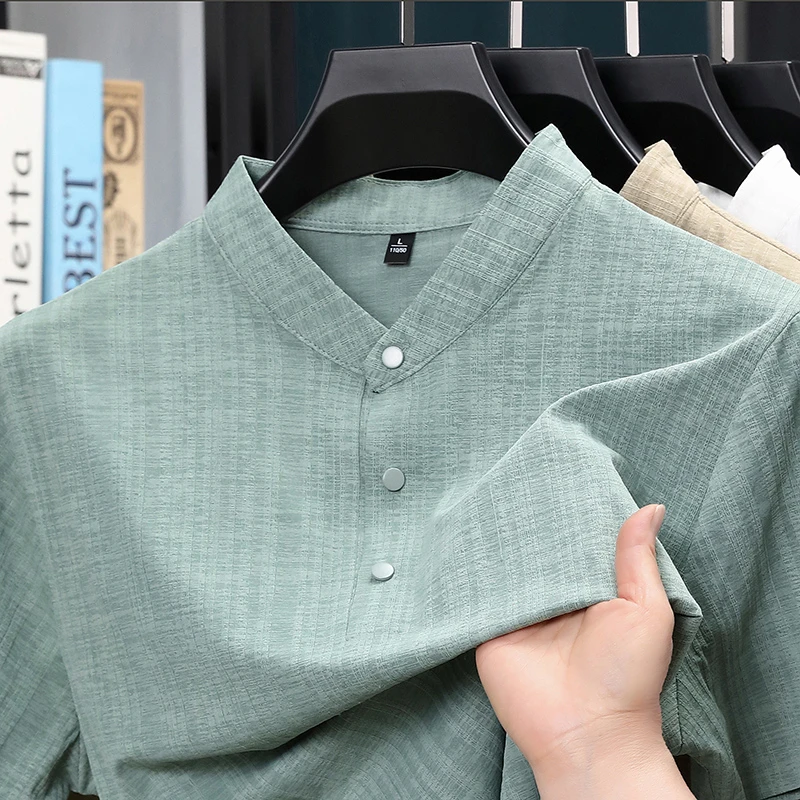 Textiles For Home - Camicia Estiva da Uomo con Colletto