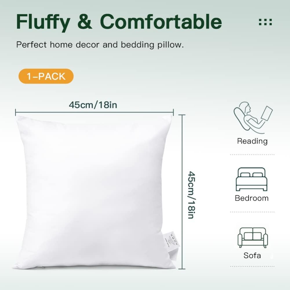 Inserto per Cuscino Quadrato 1 - Pillow Insert 18X18 recensione e prezzo