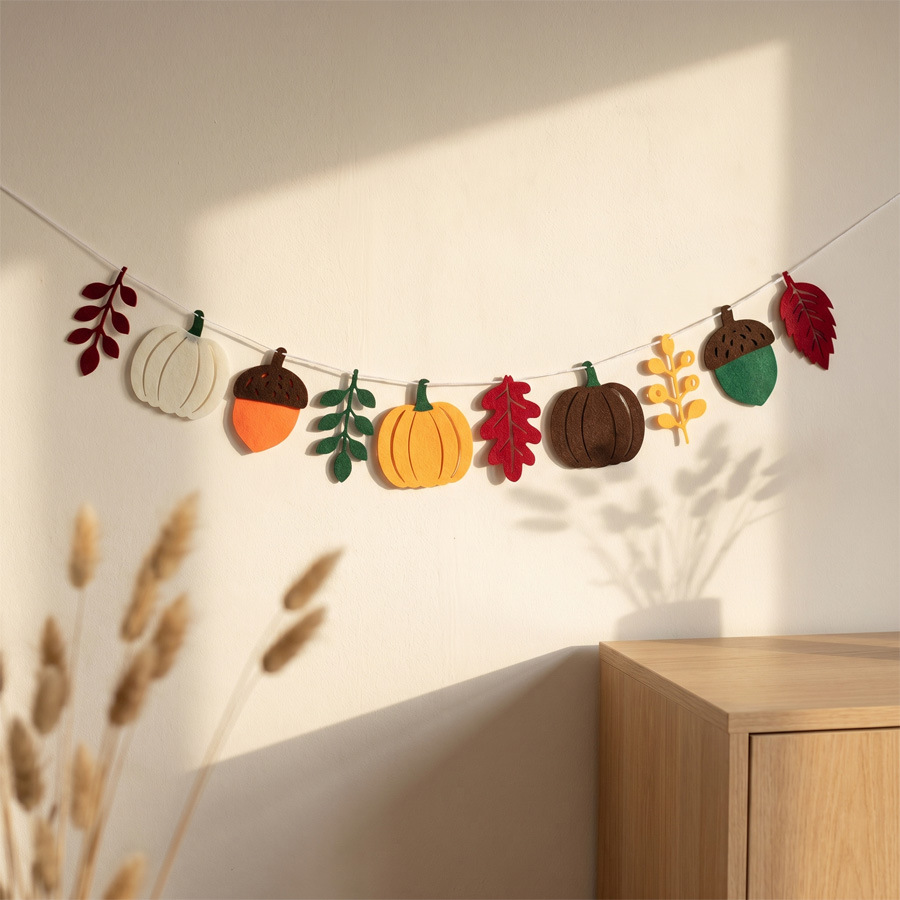 Bandiera Autunnale con Foglie  - Home Textiles Fabric recensione e prezzo