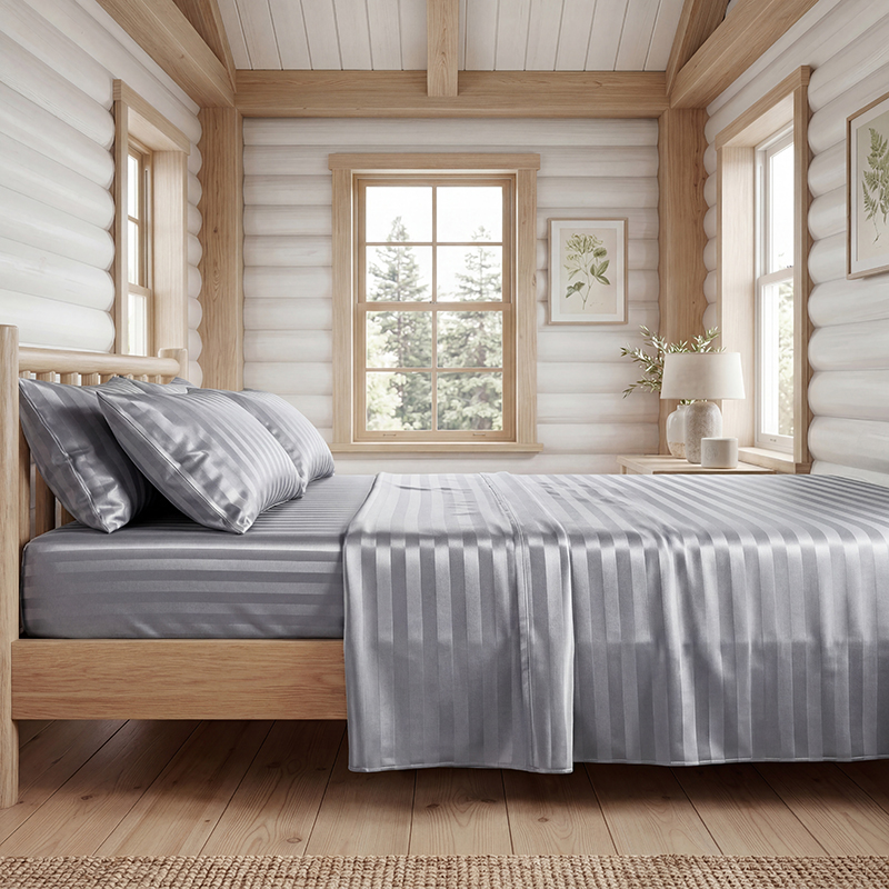 Set di Lenzuola in Raso a Righ - Fitted Sheet Deep recensione e prezzo