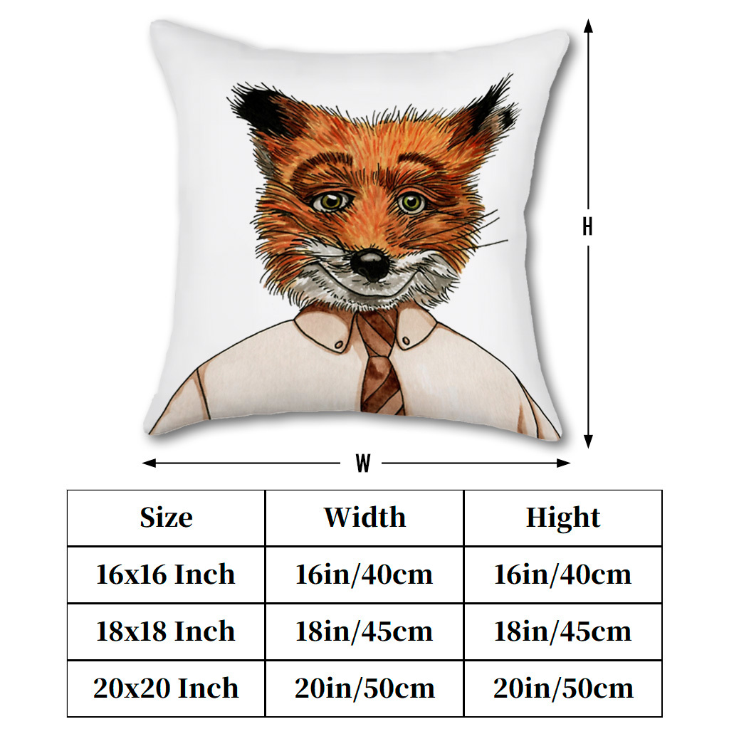1 federa per cuscino Mr. Fox,  - Pillow Insert 18X18 recensione e prezzo